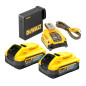 Chargeur DeWALT DCB094H2-QW 18V XR 5A KIT + 2 batteries 5Ah Powerstack