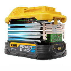 Pack 2 Batterie DeWALT DCBP518H2-XJ POWERSTACK 18V XR 5.0Ah