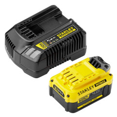 Stanley Fatmax SFMCB14M1-QW Pack de démarrage : 1 x batterie 18V 4.0Ah + Chargeur 2A