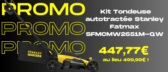 Kit Tondeuse autotractée Stanley Fatmax SFMCMW2651M-QW
