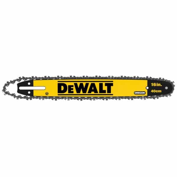 Guide + chaîne 40cm OREGON DeWALT DT20660-QZ 54V XR Flexvolt en action