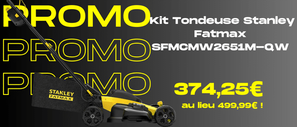 Mega promo tondeuse Stanley Fatmax